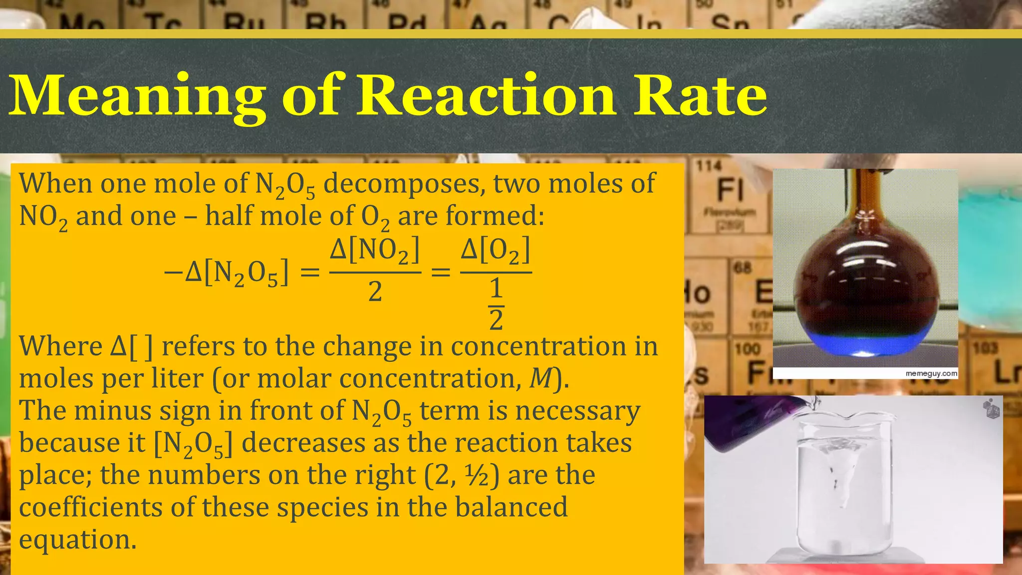 Rate of chemical reaction | PDF