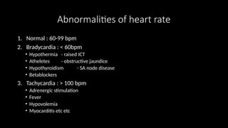 Clinical Basics of ECG rate rhythm and axis | PPTX
