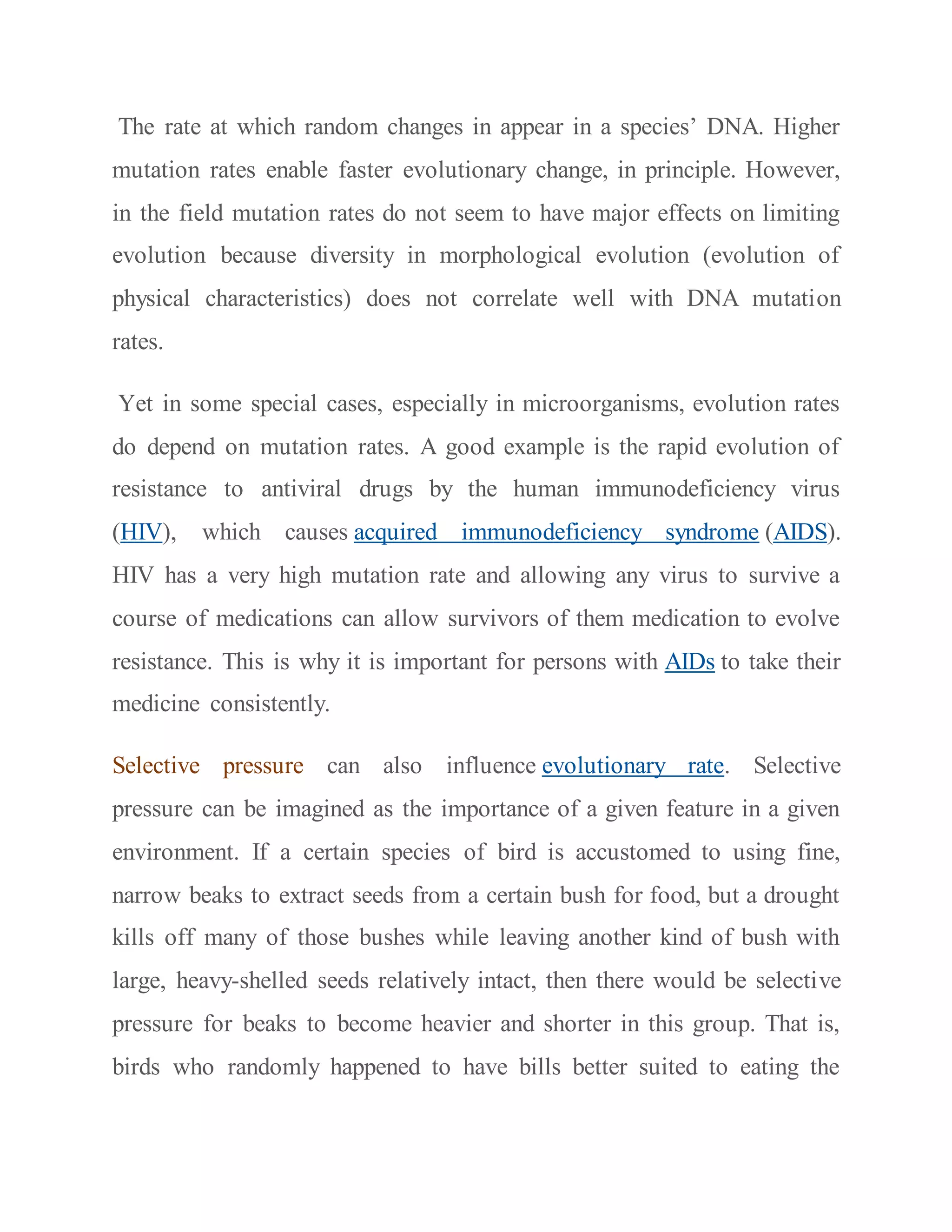 Rates and trends of evolution