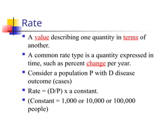 Rates calculation in relation to epid.ppt
