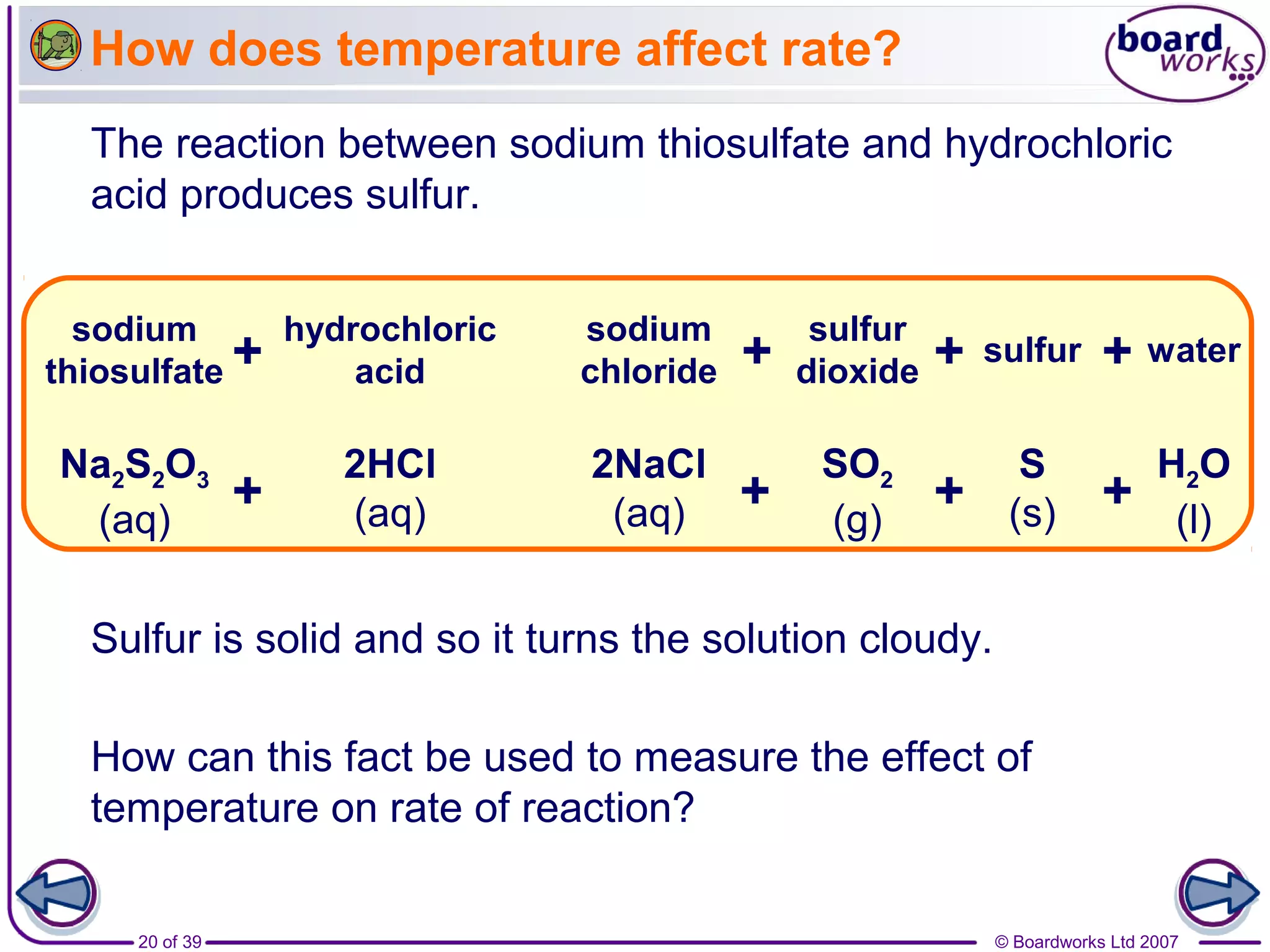 Reaction Fact Rates of Reaction | PPT