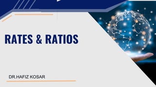 RATES & RATIOS
DR.HAFIZ KOSAR
 