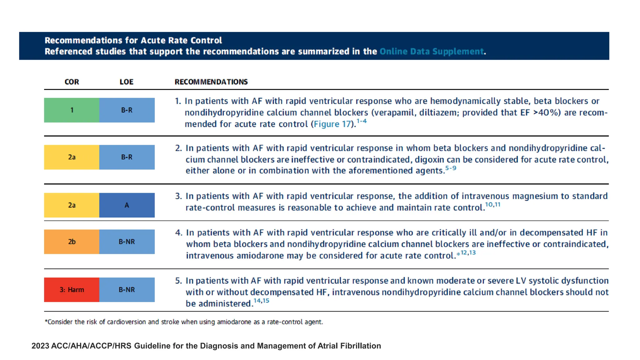 2023 ACC/AHA/ACCP/HRS Guideline for the Diagnosis and Management of Atrial Fibrillation
 