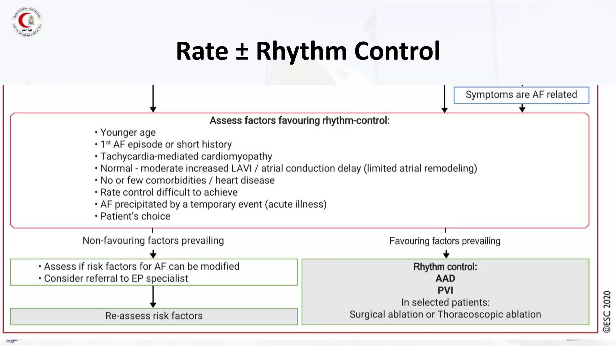 Rate vs rhythm control, what is new in esc 2020