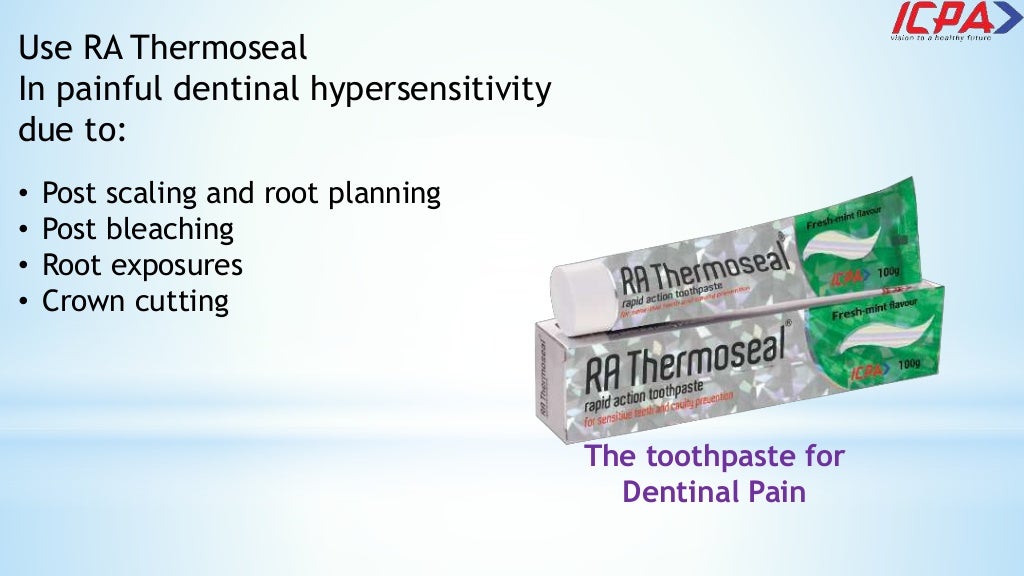 Ra Thermoseal Toothpaste for Hypersensitivity