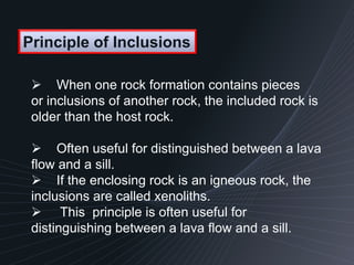 Principles of Stratigraphy with Geo time scale | PPTX