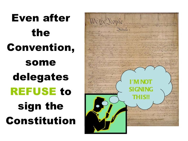 Ratification of the constitution