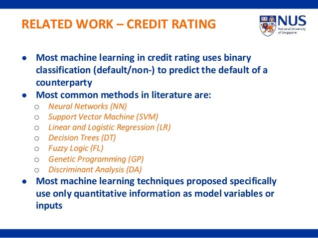 credit rating machine learning