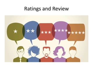 Ratings and Review
 