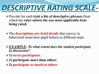Rating scale : A Tool of Evaluation | PPT