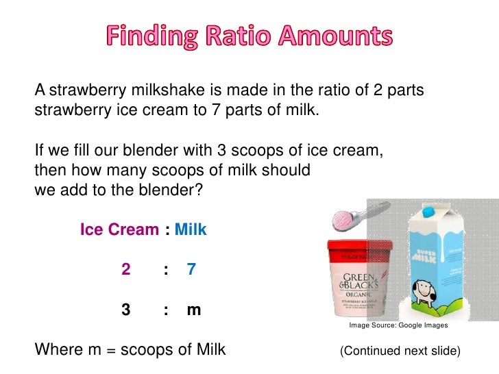 Finding Ratio Amounts in Proportions