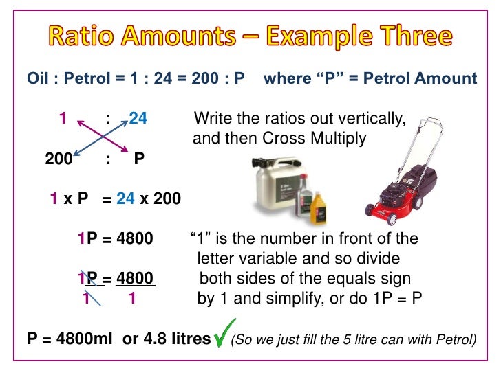 finding ratio amounts in