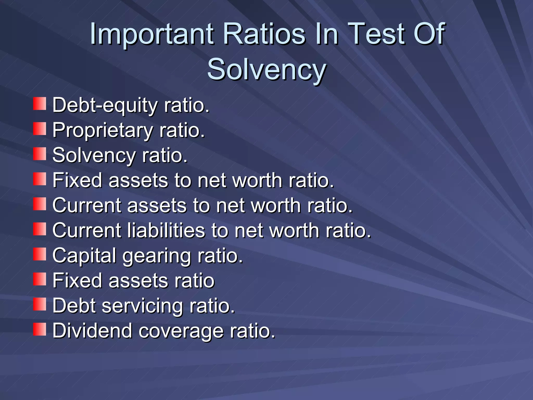 Ratio Analysis | PPT
