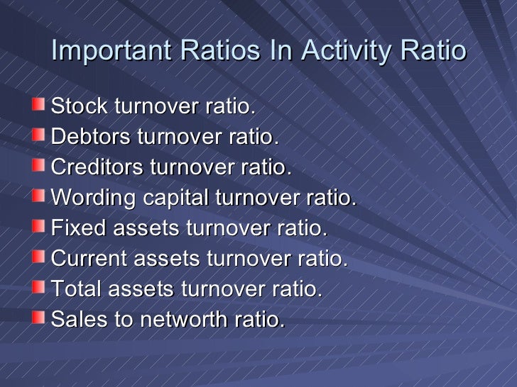 ratio analysis networth analysis