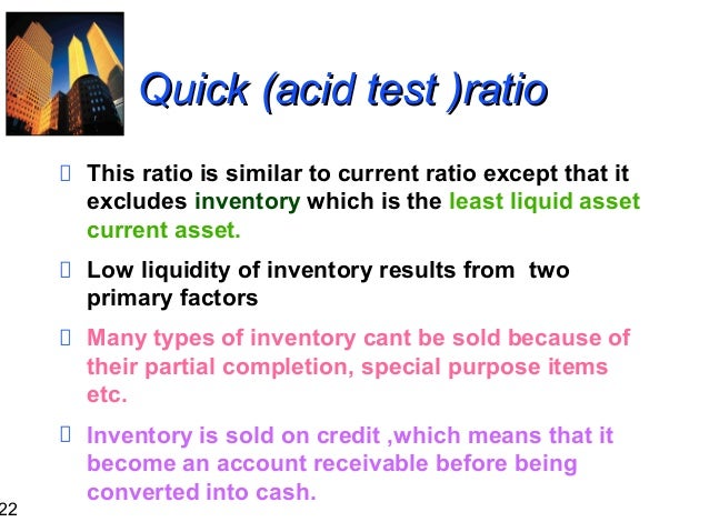 Ratio analysis.