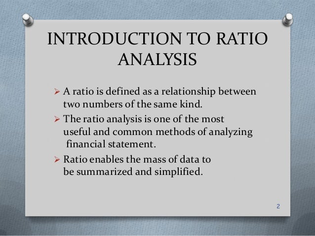 ratio analysis assignment slideshare