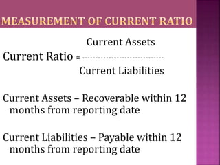Ratio analysis | PPTX