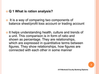 Ratio analysis | PPT