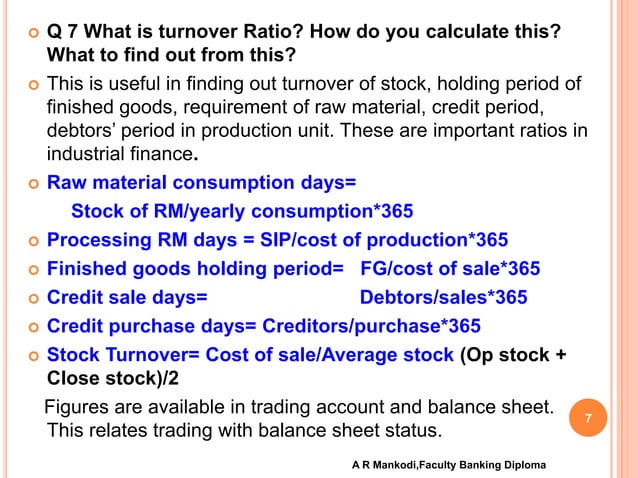 Download Ration Analysis Ratio analysis | PPT | Free download