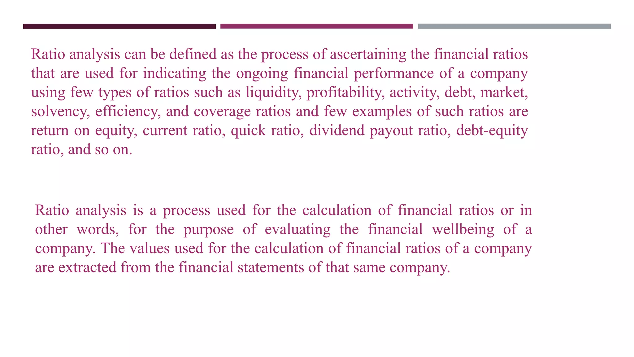 Ratio analysis - Leverage Ratios | PPTX