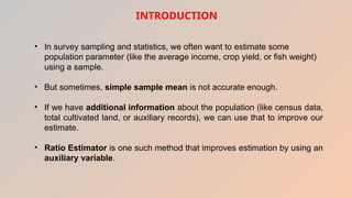 Ratio and Product Methods of Estimation.pptx