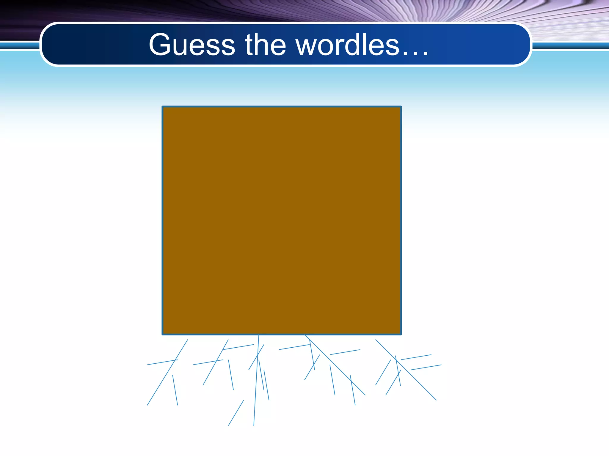 Guess the wordles… 
 