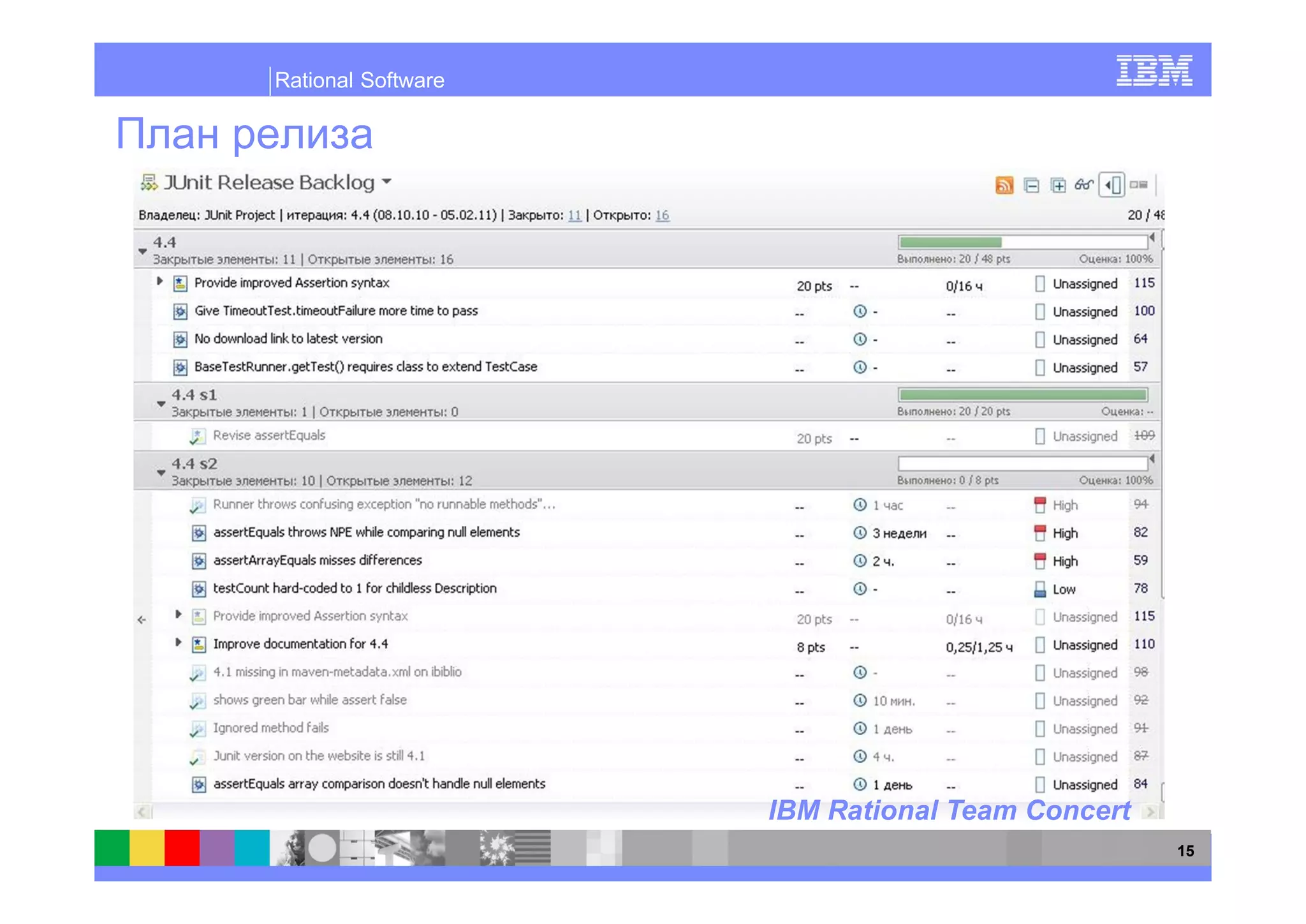 Rational Software




                    IBM Rational Team Concert
                                                15
 