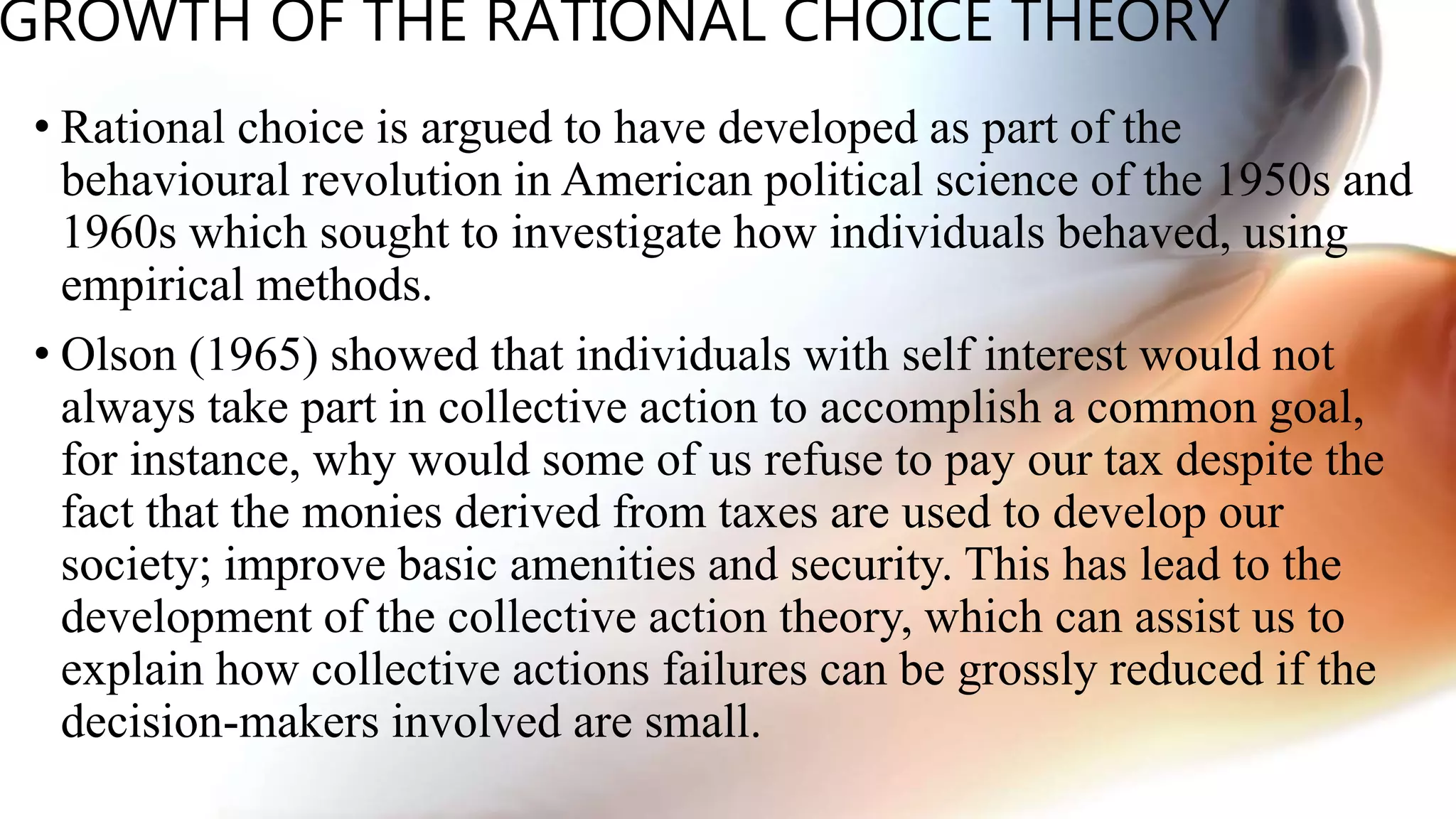 What Is Rational Choice Examples Rational choice | PPTX