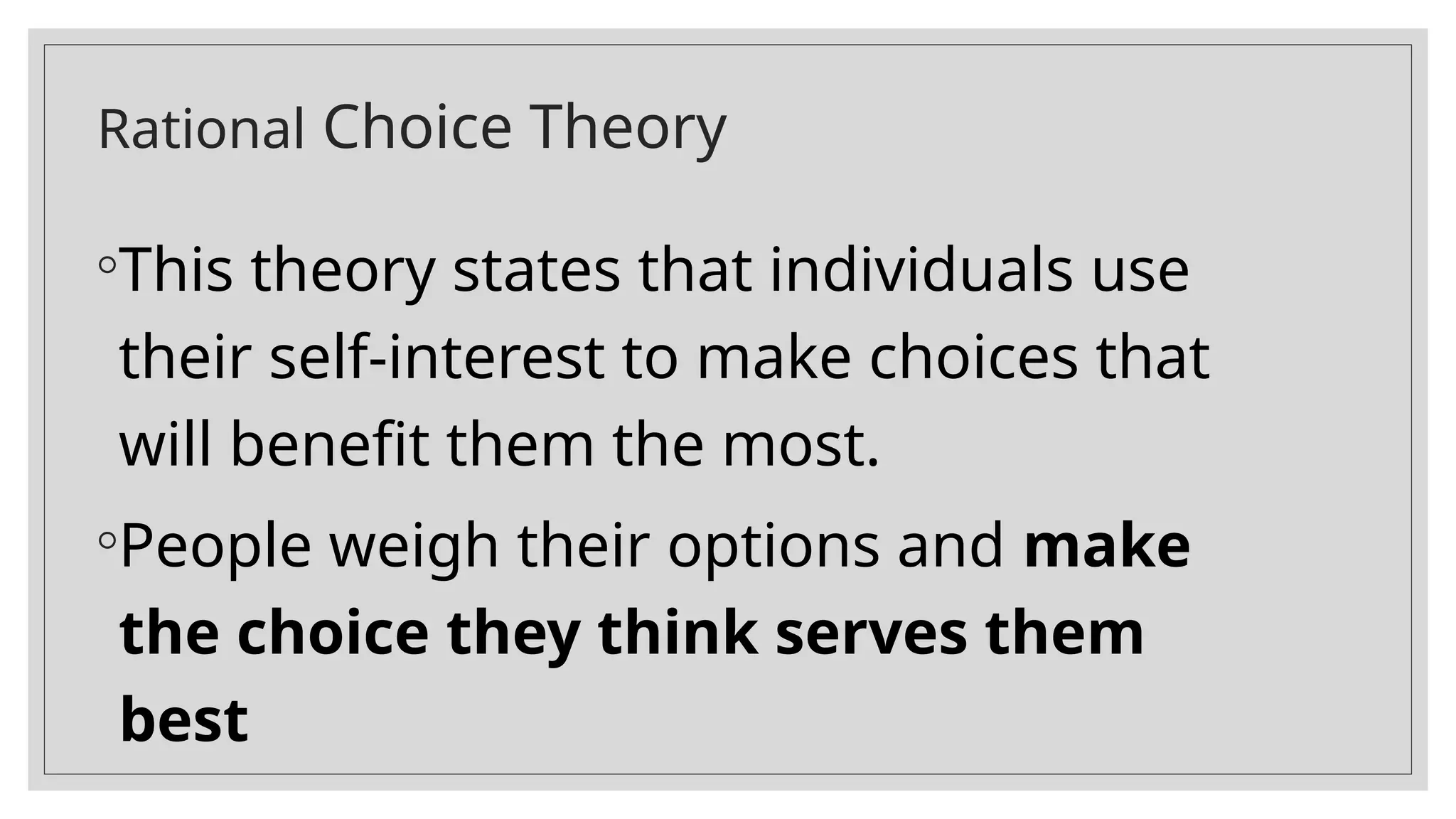 Rational-choice-theory powe point presentation | PPTX