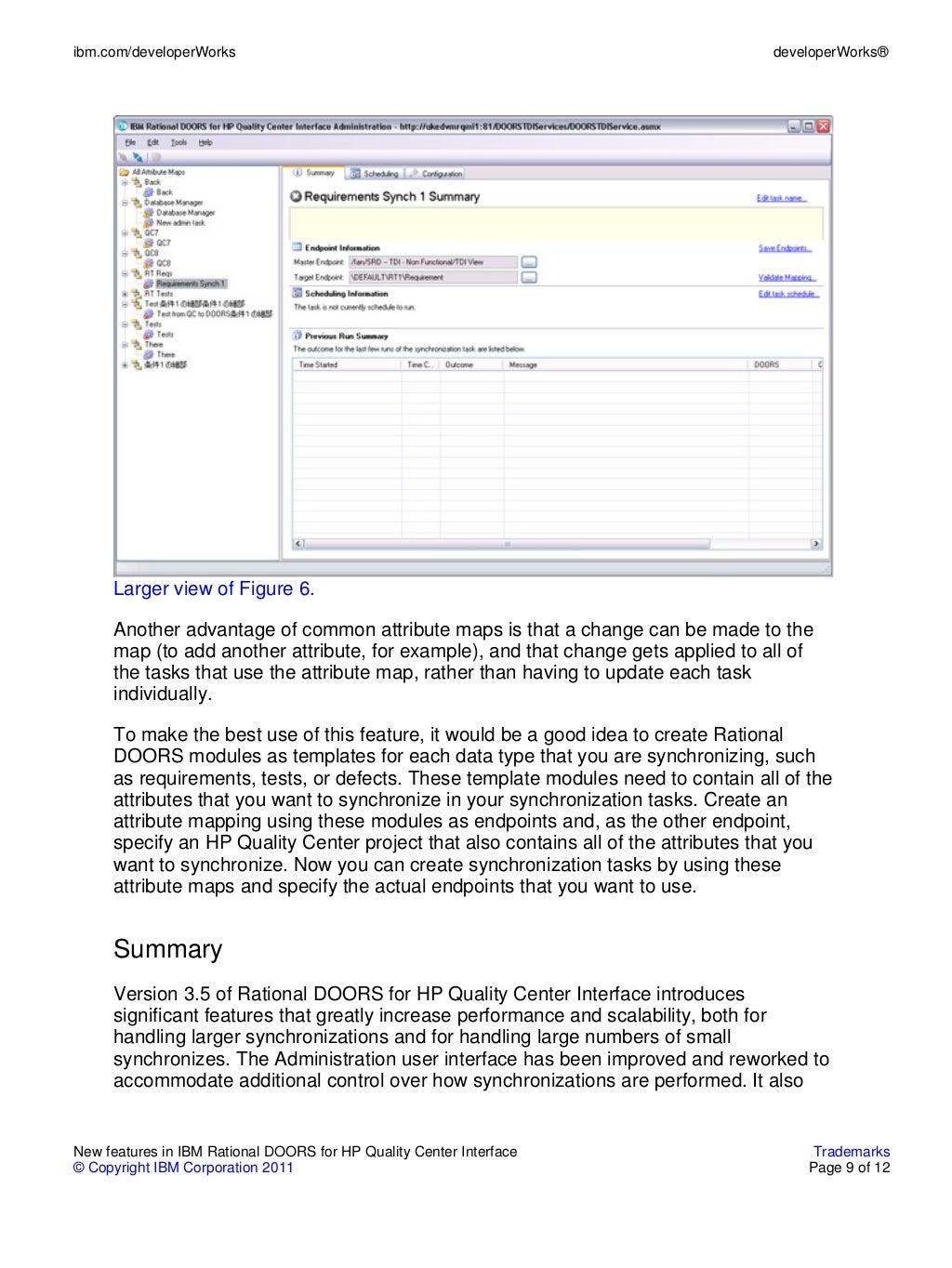 New features in IBM Rational DOORS for HP Quality Center Interface