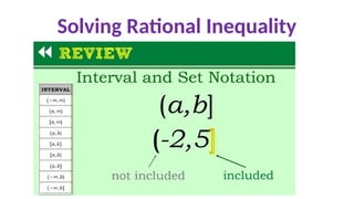 Solving Rational Inequality
 