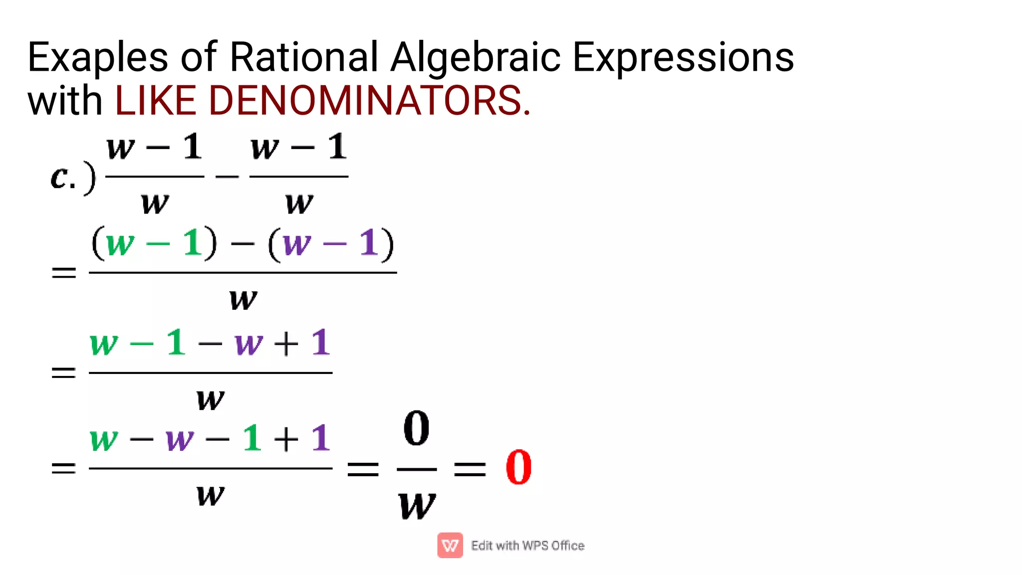 Rational algebraic expression (computer science) | PPT