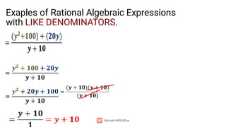 Rational algebraic expression (computer science)