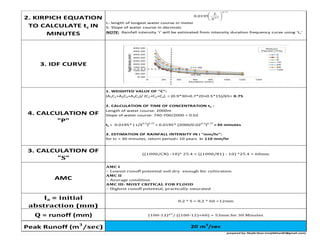 Rational and scs method for peak discharge | PPTX