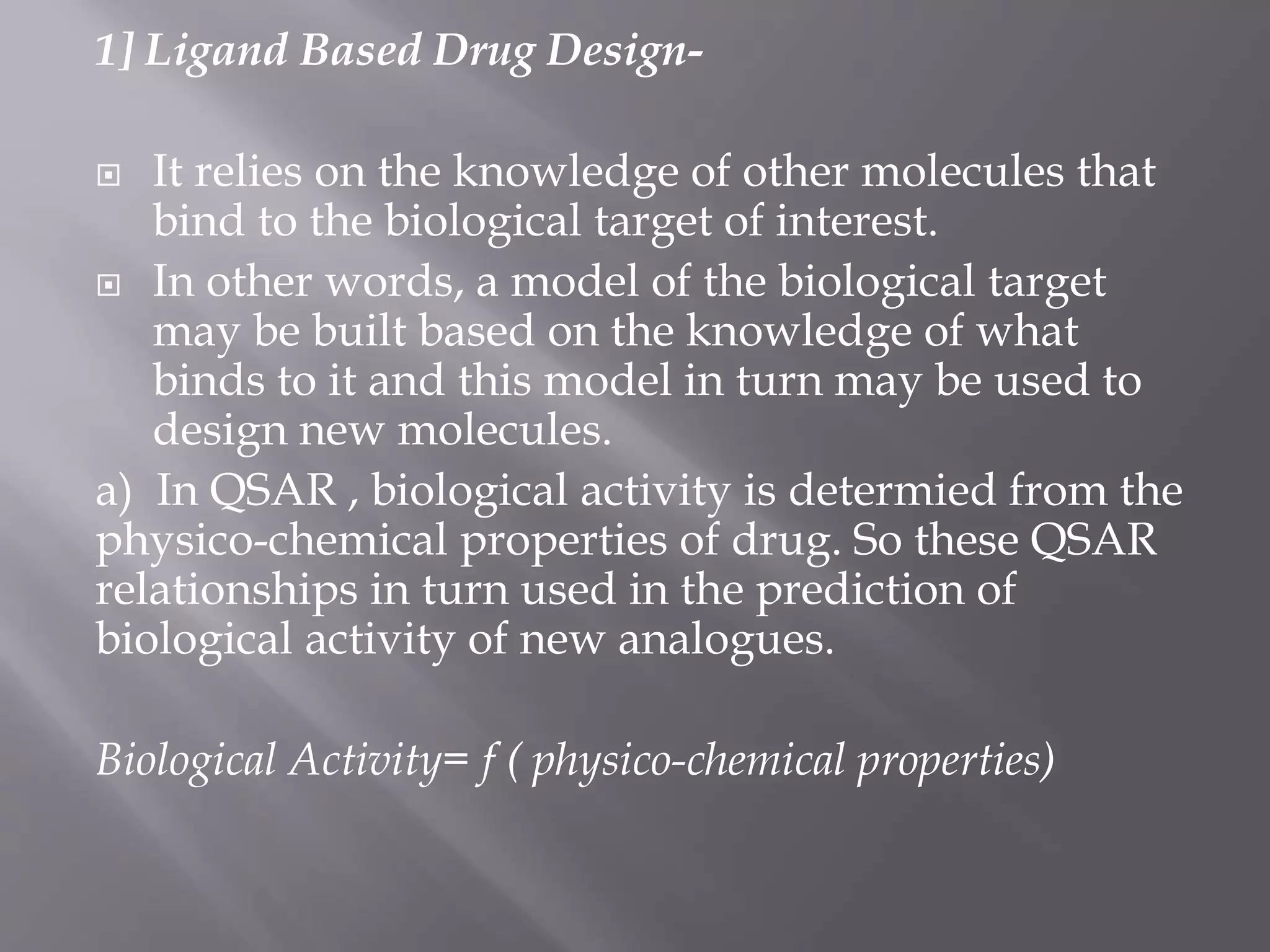 RATIONAL AND TRADITIONAL DRUG DESIGN Drug Discovery.pptx