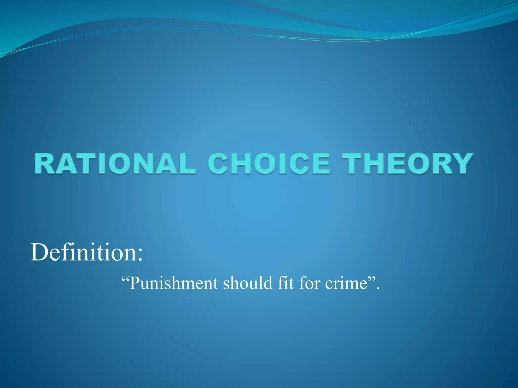 Rational choice theory | PPT