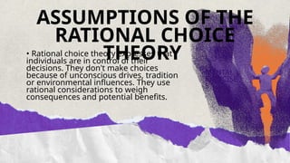 Rational Choice Theory. Rational Choice Theory. | PPTX