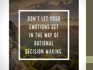 Rational decision making and long term decisions | PPTX