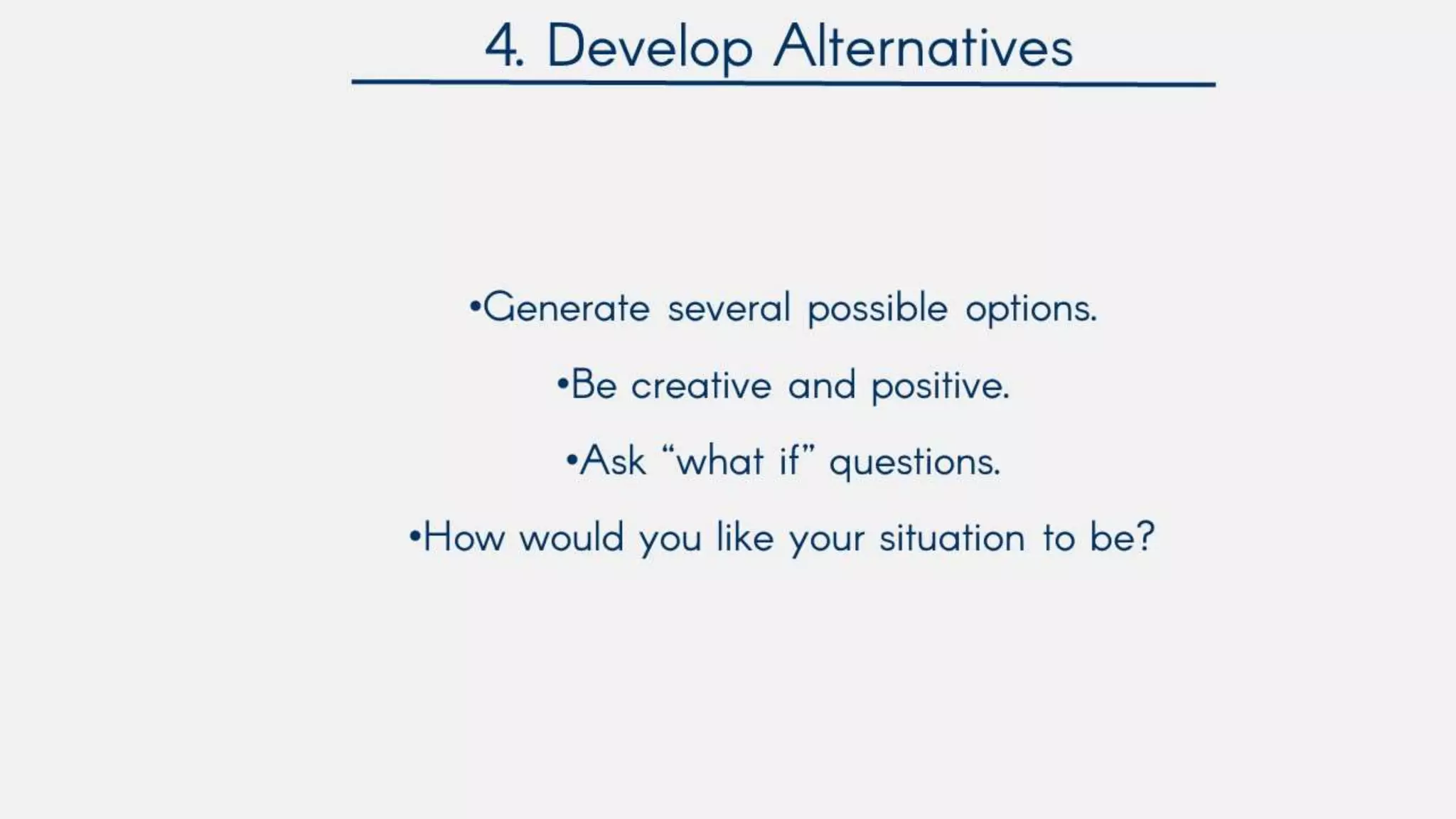 Rational decision making model