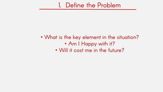 Rational decision making model