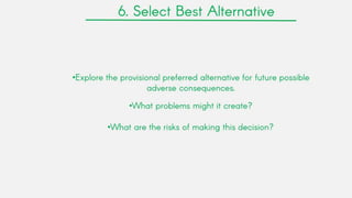 Rational decision making model