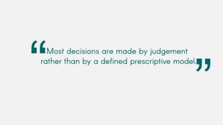 Rational decision making model