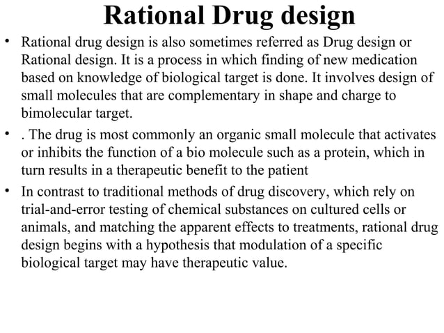 Rational drug design | PPT