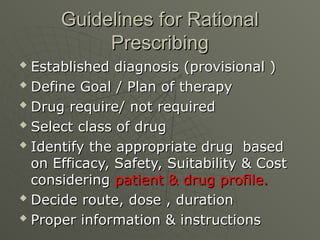 Rational drug therapy with irrational combinations | PPT