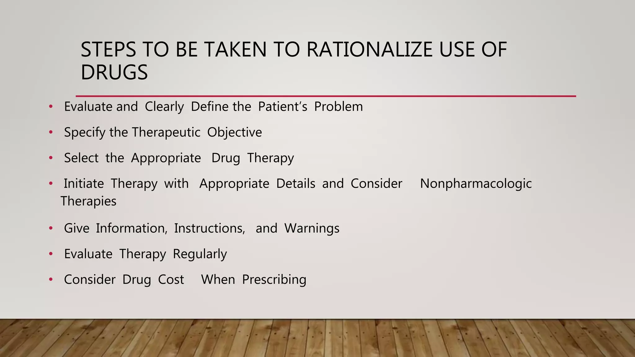 Rational drug use | PPTX