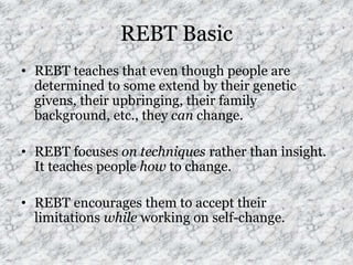 Rational emotive behavior therapy | PPTX