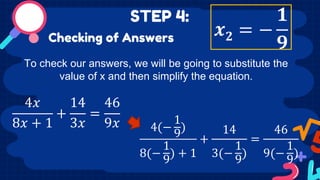 Rational equation ex | PPTX