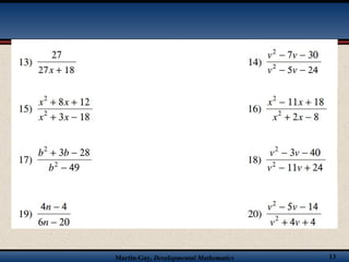 Martin-Gay, Developmental Mathematics 13
 