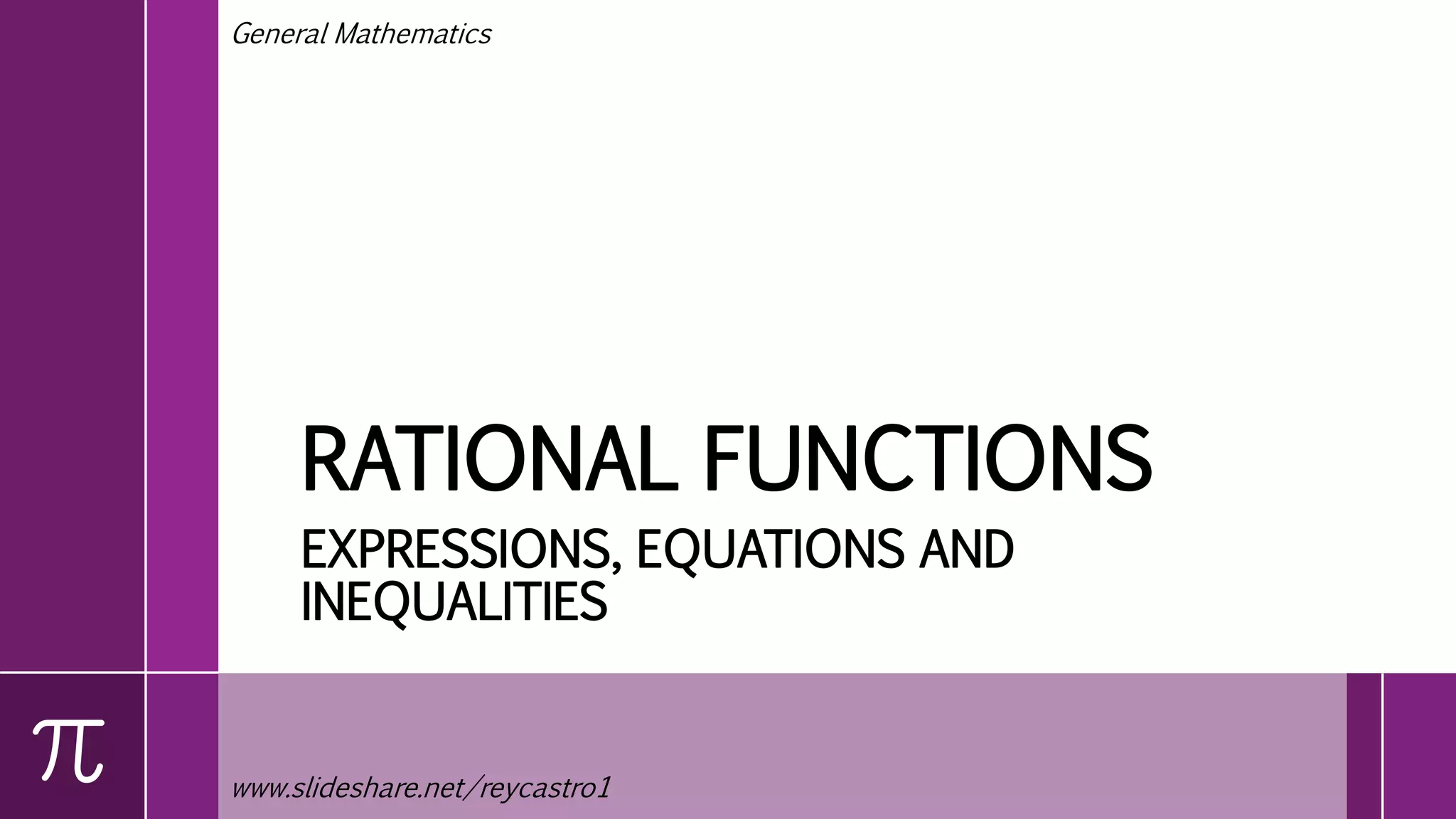 Rational expression | PPT