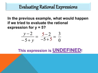 Rational expressions | PPTX